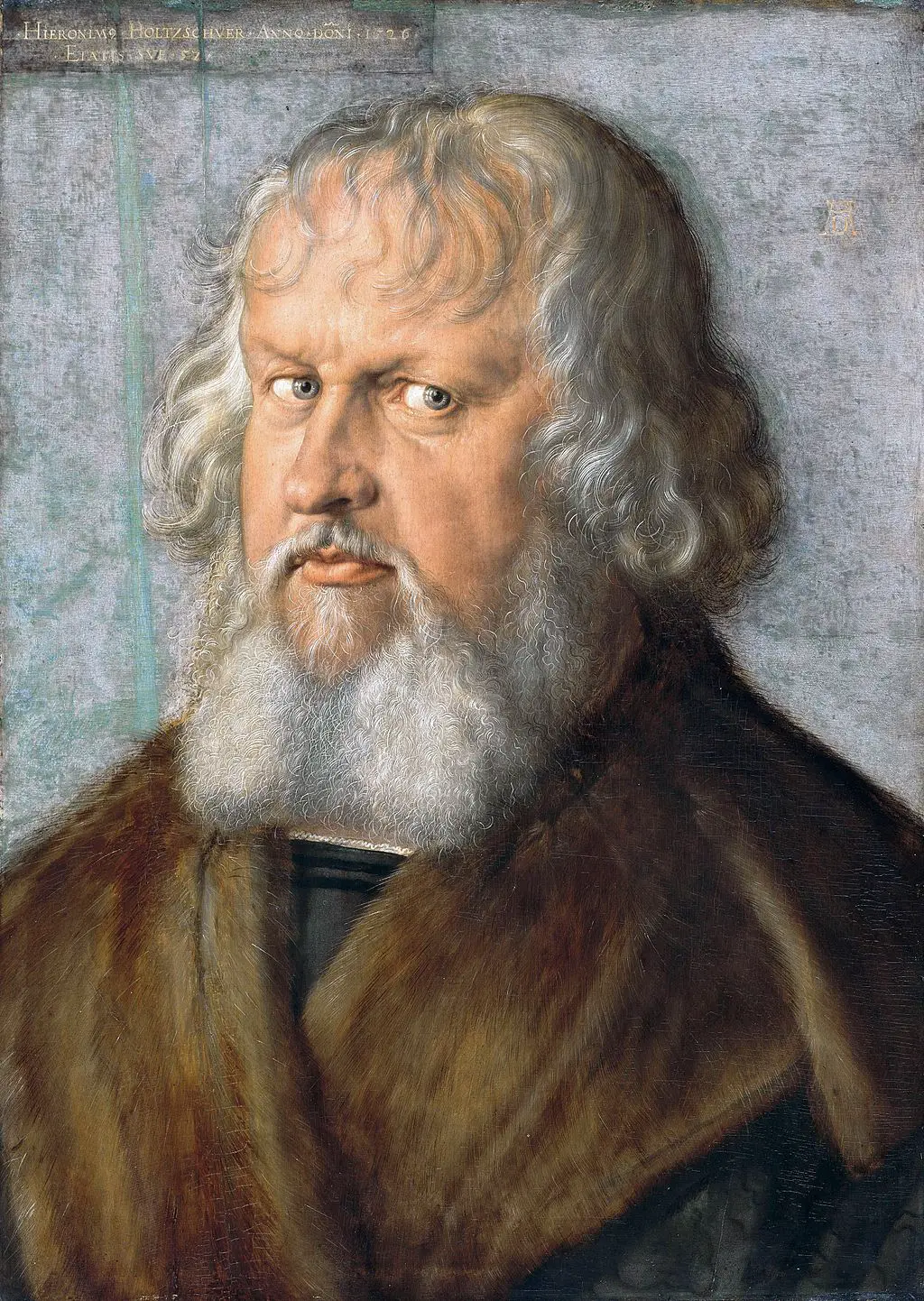 Portrait of Hieronymus Holzschuher in Detail Albrecht Durer